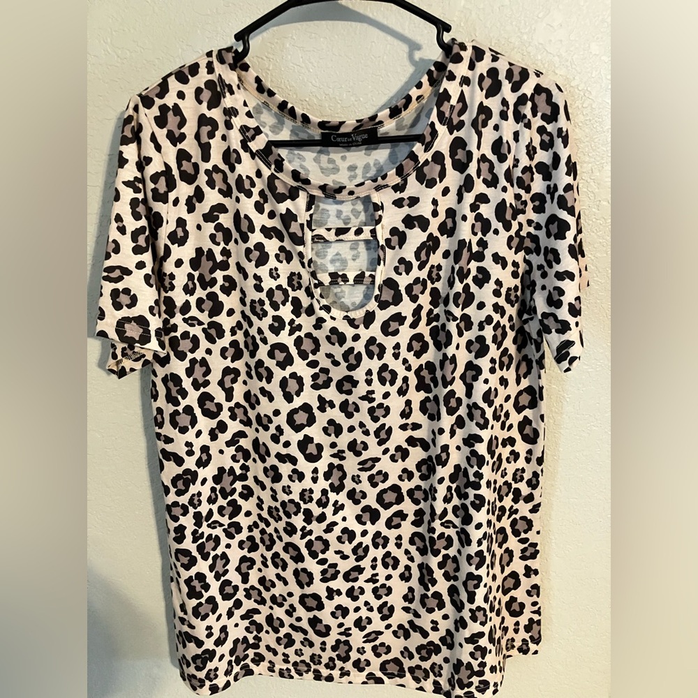 Leopard Print Women's Top
